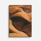 cuadro canvas desierto dunas onduladas detalle íntimo vertical