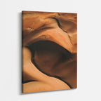cuadro canvas desierto dunas onduladas detalle íntimo vertical