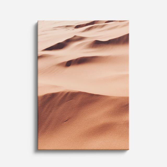 cuadro canvas desierto dunas blancas textura suave vertical