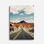 cuadro canvas desierto carretera desierto rocoso vertical