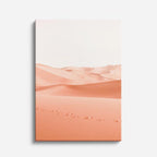 cuadro canvas desierto dunas rosas luz suave vertical