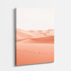 cuadro canvas desierto dunas rosas luz suave vertical