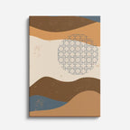 cuadro canvas paisajes digitales colinas beige textura cuadros vertical