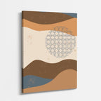 cuadro canvas paisajes digitales colinas beige textura cuadros vertical