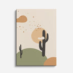 cuadro canvas paisajes digitales cactus beige sol grande vertical