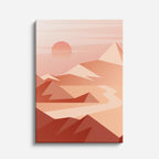 cuadro canvas paisajes digitales dunas rosadas suaves vertical
