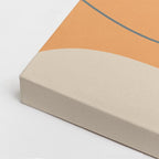 cuadro canvas paisajes digitales colinas beige luna grande vertical