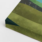 cuadro canvas paisajes digitales dunas verdes teal suaves vertical