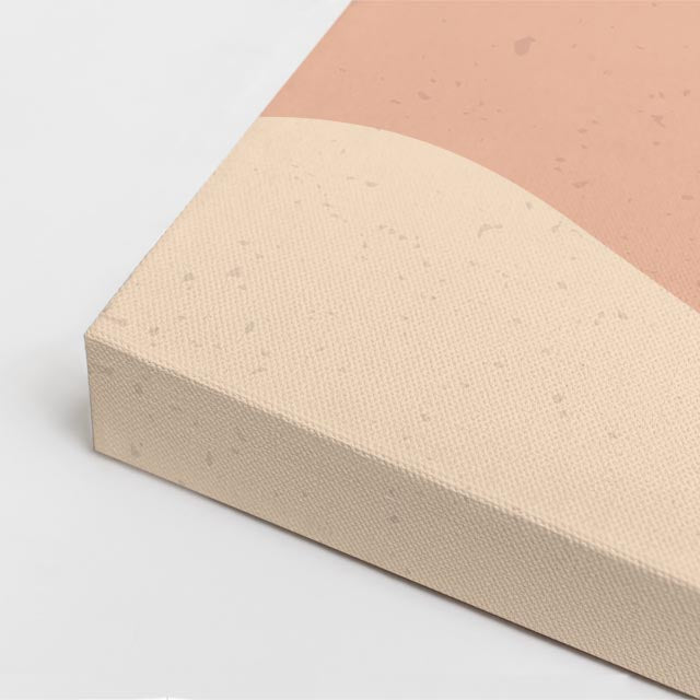 cuadro canvas paisajes digitales colinas beige nubes suaves vertical