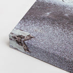 cuadro canvas montañas y nieve lago rocas nevadas frío horizontal