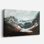 cuadro canvas montañas y nieve montañas nevadas nubladas horizontal
