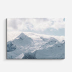cuadro canvas montañas y nieve montaña nevada cielo azul horizontal