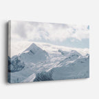 cuadro canvas montañas y nieve montaña nevada cielo azul horizontal