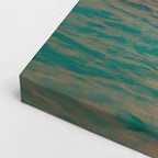 cuadro canvas mar y playa mar abierto atardecer naranja horizontal