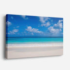 cuadro canvas mar y playa playa arena blanca cielo azul horizontal