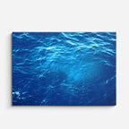cuadro canvas mar y playa mar azul profundo textura horizontal