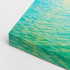 cuadro canvas mar y playa muelle villas agua turquesa horizontal