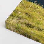cuadro canvas mar y playa bahía curva acantilados turquesa horizontal