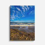 cuadro canvas mar y playa playa arena olas cielo azul vertical