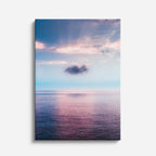 cuadro canvas mar y playa mar rosa horizonte suave vertical