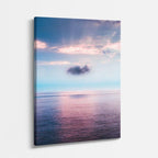 cuadro canvas mar y playa mar rosa horizonte suave vertical