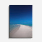 cuadro canvas mar y playa playa arena blanca mar azul vertical