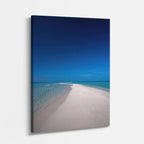 cuadro canvas mar y playa playa arena blanca mar azul vertical