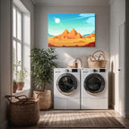 cuadro canvas paisajes digitales pirámides egipto desierto horizontal
