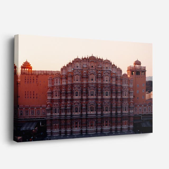 Cuadro canvas Palacio de los Vientos Jaipur - Arquitectura Iconica Urbano y Arquitectura - Vista Perspectiva