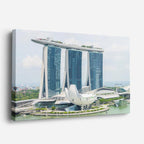 Cuadro canvas Marina Bay Sands Nocturno - Arquitectura Iconica Urbano y Arquitectura - Vista Perspectiva