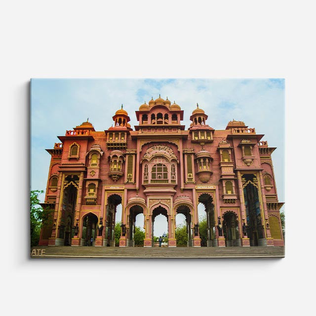 Cuadro canvas Palacio Lahore Mughal - Arquitectura Iconica Urbano y Arquitectura - Vista Frente