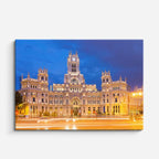 Cuadro canvas Palacio Cibeles Madrid Noche - Arquitectura Iconica Urbano y Arquitectura - Vista Frente