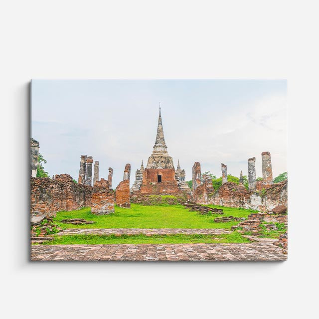 Cuadro canvas Ruinas de Ayutthaya - Arquitectura Iconica Urbano y Arquitectura - Vista Frente
