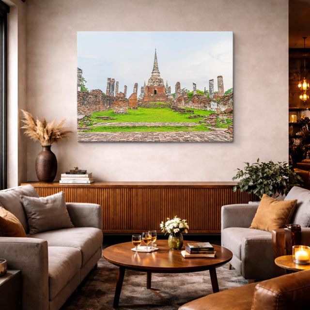 Cuadro canvas Ruinas de Ayutthaya - Arquitectura Iconica Urbano y Arquitectura - Vista Lifestyle