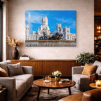 Cuadro canvas Fuente Cibeles Madrid Dia - Arquitectura Iconica Urbano y Arquitectura - Vista Lifestyle