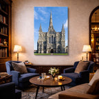 Cuadro canvas Catedral de Salisbury Gotica - Arquitectura Iconica Urbano y Arquitectura - Vista Lifestyle