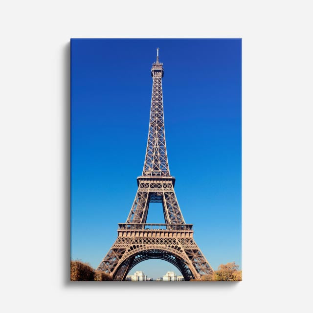 Cuadro canvas Torre Eiffel Dia Despejado - Arquitectura Iconica Urbano y Arquitectura - Vista Frente