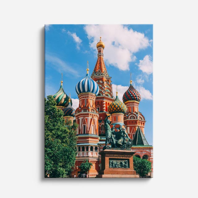 Cuadro canvas San Basilio Plaza Roja - Arquitectura Iconica Urbano y Arquitectura - Vista Frente