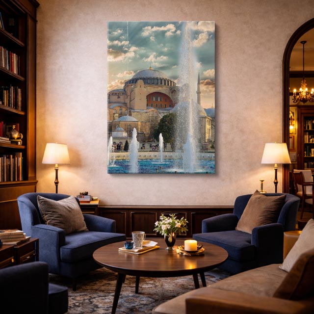 Cuadro canvas Hagia Sophia Fuentes - Arquitectura Iconica Urbano y Arquitectura - Vista Lifestyle