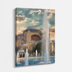 Cuadro canvas Hagia Sophia Fuentes - Arquitectura Iconica Urbano y Arquitectura - Vista Perspectiva