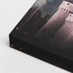 Cuadro canvas Castillo Disney Fuegos Noche - Arquitectura Iconica Urbano y Arquitectura - Vista CloseUp