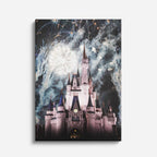 Cuadro canvas Castillo Disney Fuegos Noche - Arquitectura Iconica Urbano y Arquitectura - Vista Frente