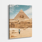 Cuadro canvas Esfinge y Piramide Giza - Arquitectura Iconica Urbano y Arquitectura - Vista Perspectiva