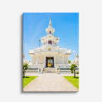 Cuadro canvas Templo Blanco Tailandia Dia - Arquitectura Iconica Urbano y Arquitectura - Vista Frente