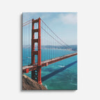 Cuadro canvas Golden Gate Aereo Azul - Arquitectura Iconica Urbano y Arquitectura - Vista Frente