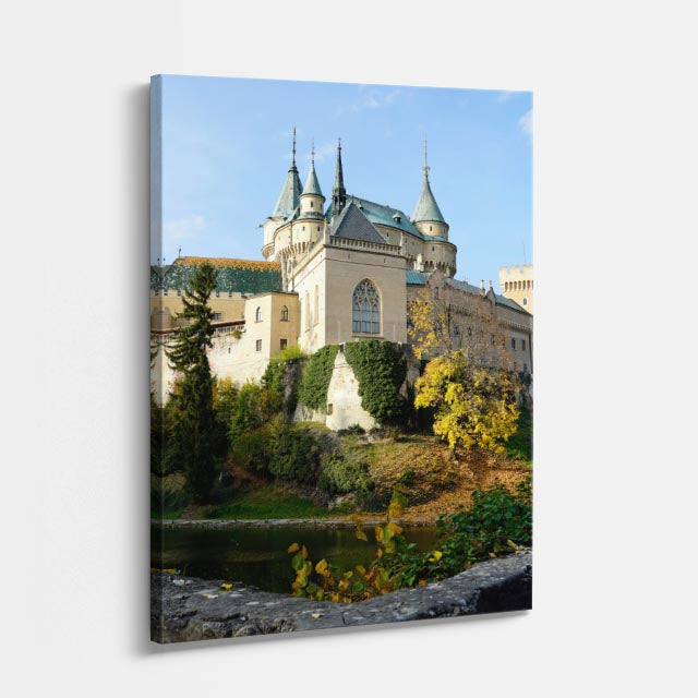 Cuadro canvas Castillo Bojnice Eslovaquia - Arquitectura Iconica Urbano y Arquitectura - Vista Perspectiva