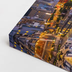 Cuadro canvas Tokio Skyline Atardecer Naranja - Ciudades Urbano y Arquitectura - Vista CloseUp