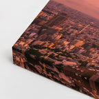 Cuadro canvas Ciudad Atardecer Purpura Dramatico - Ciudades Urbano y Arquitectura - Vista CloseUp