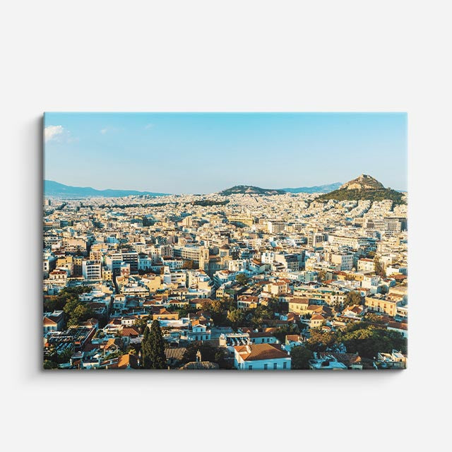 Cuadro canvas Atenas Aerea Acropolis - Ciudades Urbano y Arquitectura - Vista Frente