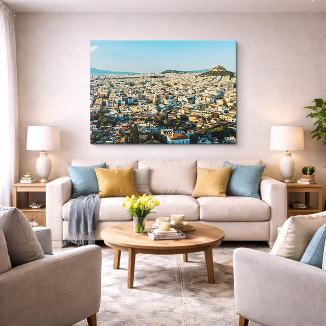 Cuadro canvas Atenas Aerea Acropolis - Ciudades Urbano y Arquitectura - Vista Lifestyle